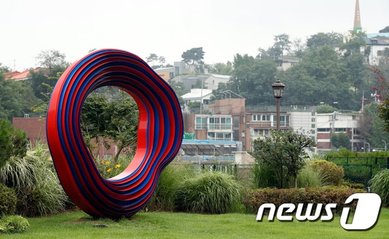 석파정 서울미술관에서 바라본 부암동.© News1 안은나 기자
