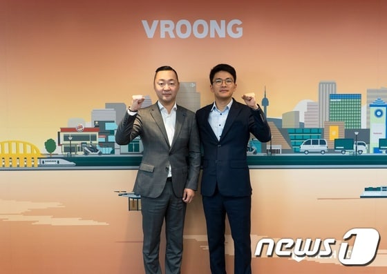 전상호 버키 대표(오른쪽)와 김희종 메쉬코리아 B2B사업본부 본부장. © 뉴스1