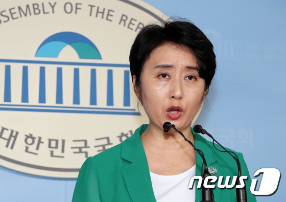 문정선 민주평화당 대변인 © News1 이종덕 기자