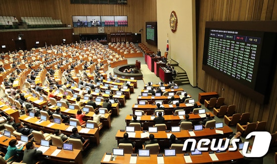 국회 본회의장. © News1 임세영 기자