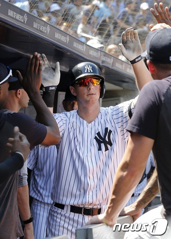 올 시즌 뉴욕 양키스 타선을 이끌고 있는 D.J. 르메이휴. © AFP=뉴스1
