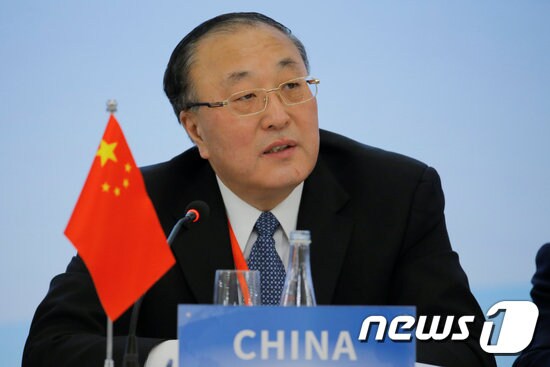 장쥔 유엔주재 중국대사. © 로이터=뉴스1
