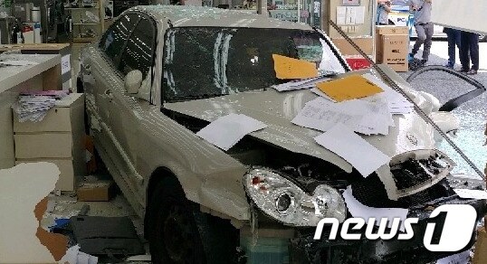 사고 차량.(전남지방경찰청 제공)/뉴스1 © News1