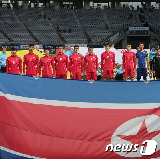 북한 축구대표팀./뉴스1 © 뉴스1