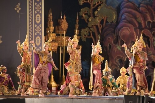 태국 유네스코 인류무형유산 '콘' 공연 장면.(국립무형유산원 제공)© 뉴스1
