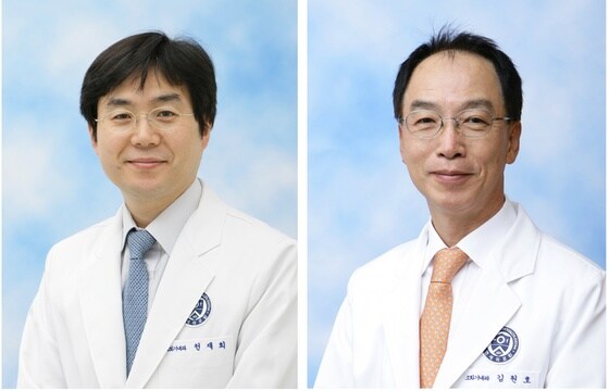 연세대학교 세브란스병원 소화기내과 천재희(사진 왼쪽)·김원호 교수.© 뉴스1