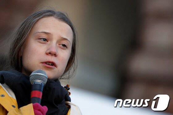 스웨덴 청소년 환경운동가 그레타 툰베리(17) © 로이터=뉴스1