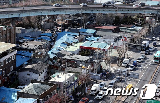 20일  영등포 쪽방촌 모습. 2020.1.20/뉴스1 © News1 박정호 기자