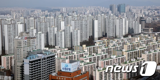 서울의 아파트 전경.(뉴스1 자료사진)© News1 황기선 기자