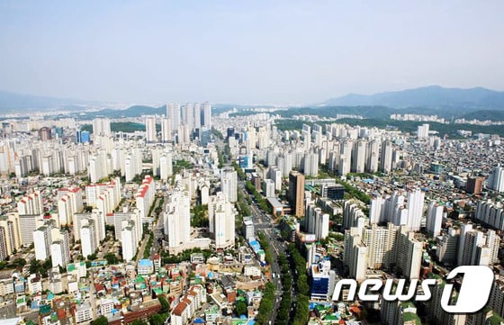 대구 수성구 아파트 밀집지역. © 뉴스1 DB