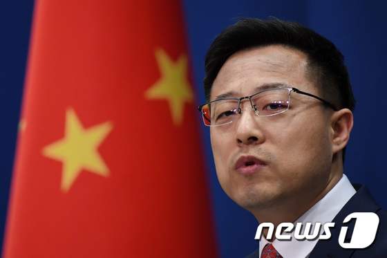 자오리젠 중국 외교부 대변인 <자료사진> © AFP=뉴스1