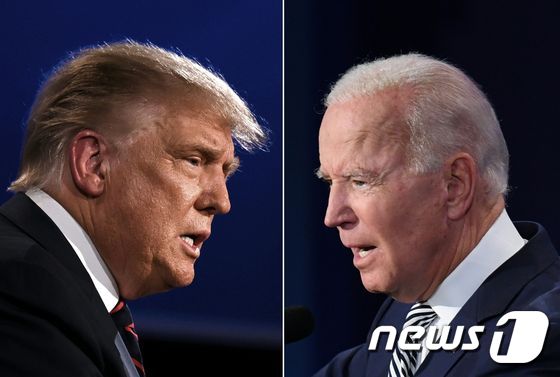 도널드 트럼프 미국 대통령(왼쪽)과 조 바이든 민주당 후보 <자료사진> © AFP=뉴스1