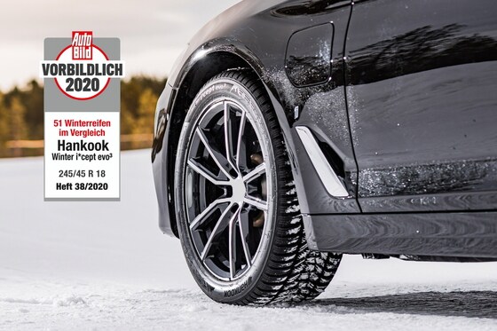 겨울용 타이어 '윈터 아이셉트 에보3' 차량 장착 이미지(한국타이어 제공)© 뉴스1