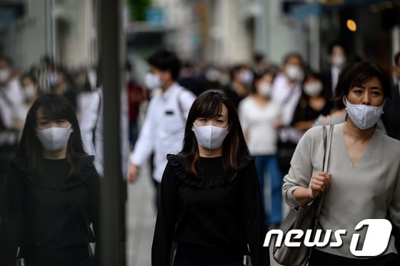 일본 도쿄 긴자거리 © AFP=뉴스1 자료사진