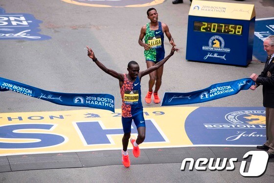 미국 보스턴 마라톤 대회. © AFP=뉴스1