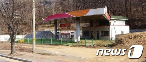 경기도내에 방치된 한 주유소 모습./© 뉴스1