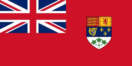 캐나다가 6·25전쟁 당시 사용한 국기 / 사진출처 = 위키피디아