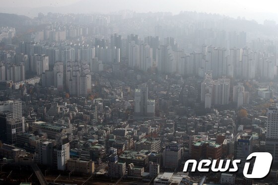 서울 도심의 아파트 단지 모습. 2020.11.16/뉴스1 © News1 이광호 기자
