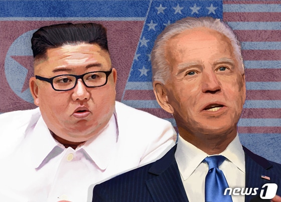김정은 북한 노동당 총비서(왼쪽)와 조 바이든 미국 대통령. © News1 이지원 디자이너