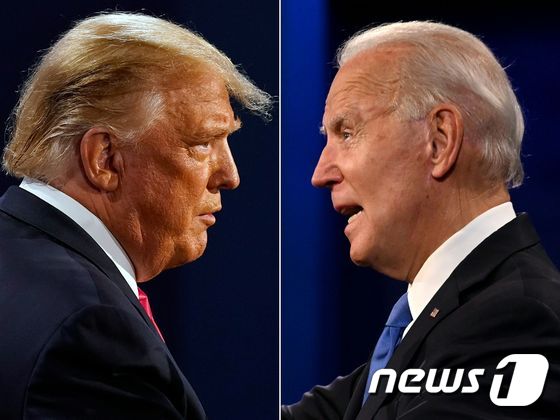 도널드 트럼프 미국 대통령과 조 바이든 미국 대통령 당선인.© AFP=뉴스1
