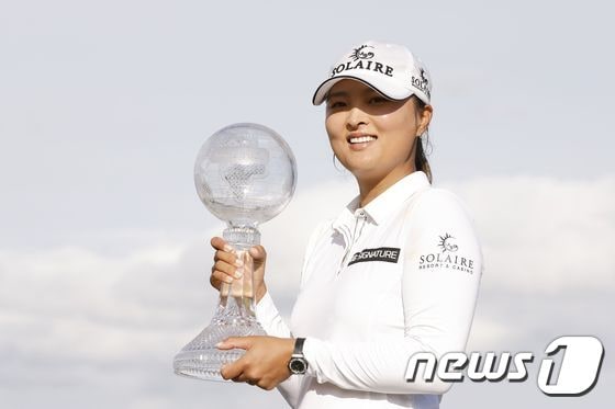 고진영이 21일(한국시간) 막을 내린 LPGA투어 CME그룹투어챔피언십에서 우승을 차지했다. © AFP=뉴스1