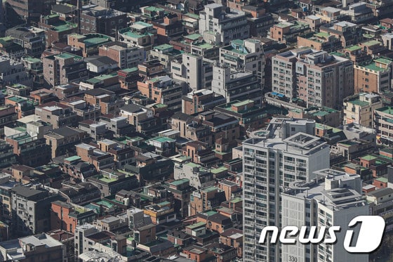 서울 도심의 빌라 밀집지역. 2020.12.30/뉴스1 © News1 성동훈 기자