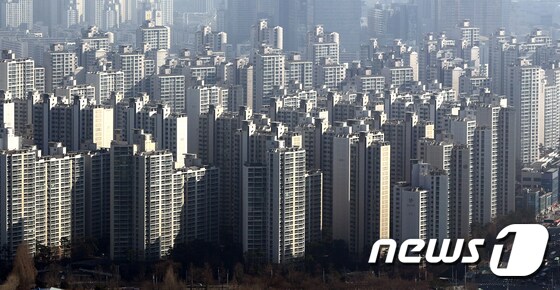 서울의 한 아파트 단지의 모습.© News1 구윤성 기자