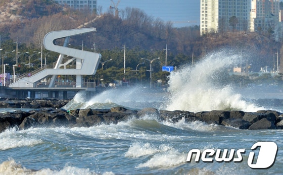 바람부는 바닷가 (자료사진)/뉴스1 © News1 최창호 기자