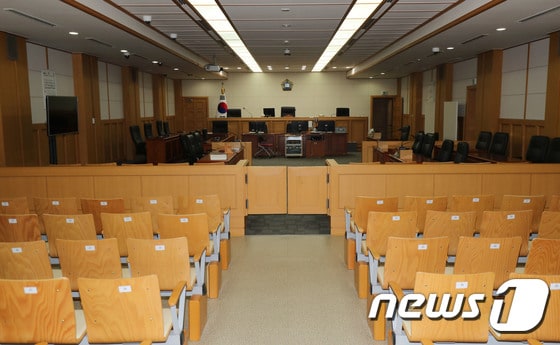 제주지방법원 제201호 법정.© News1 오현지 기자
