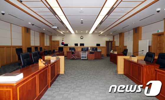 제주지방법원 제201호 법정. © News1 오현지 기자