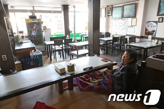 지방의 텅빈 식당 모습.(뉴스1 자료사진)© News1 정우용 기자