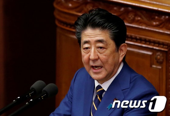 아베 신조(安倍晋三) 일본 총리. <자료사진> © 로이터=뉴스1