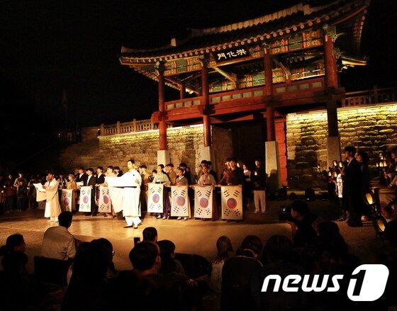 지난해 열린 홍성역사인물축제 모습.© 뉴스1