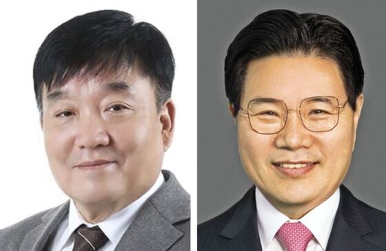 의정부갑 미래통합당 강세창 예비후보(왼쪽), 친박신당 홍문종 예비후보(오른쪽) © 뉴스1