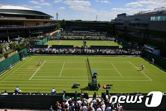 테니스 메이저대회 윔블던이 코로나19 여파로 취소됐다. © AFP=뉴스1