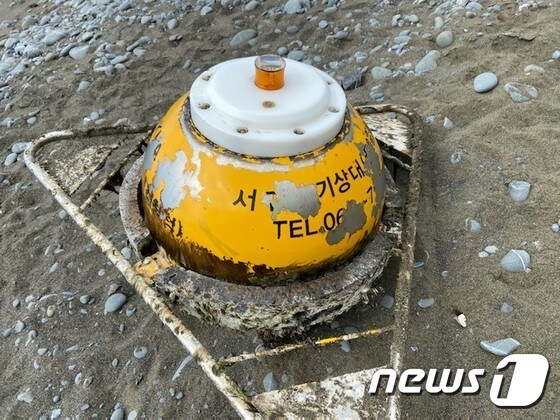 발견 당시 서귀포 파고부이 사진(기상청 제공). © 뉴스1