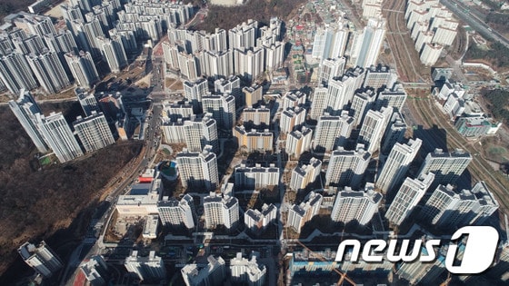 서울 강동구 '고덕 아르테온' 전경.(제공=현대건설)© 뉴스1