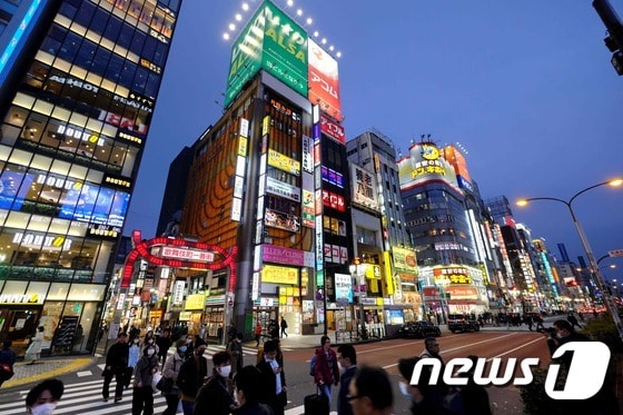 일본 도쿄의 대표적 유흥가인 신주쿠구 가부키정 <자료사진> © AFP=뉴스1