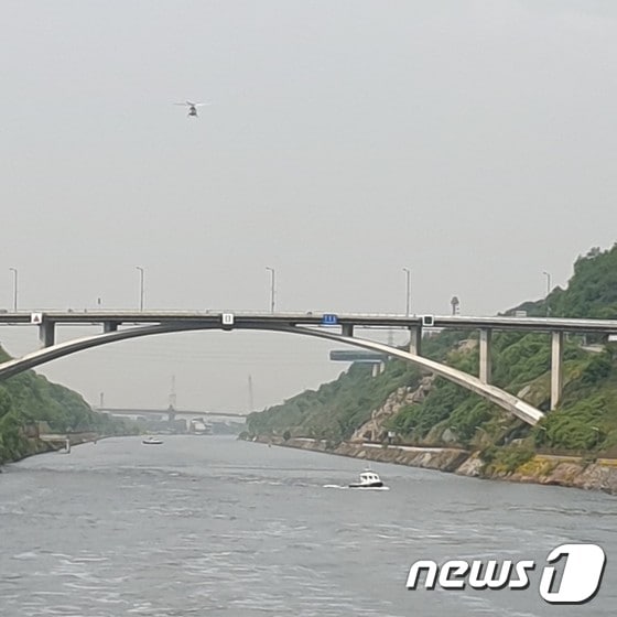 경인아라뱃길. 인천계양경찰서 제공) © News1 박아론 기자