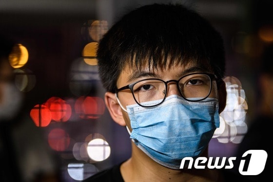 조슈아 웡 홍콩 데모시스토당 비서장 © AFP=뉴스1