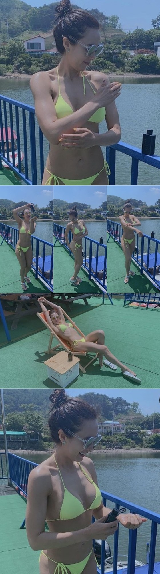 '미수다' 에바포피엘이 아이둘 엄마라고는 믿기지 않을만큼 완벽한 몸매를 뽐냈다. 인스타그램 갈무리 © 뉴스1
