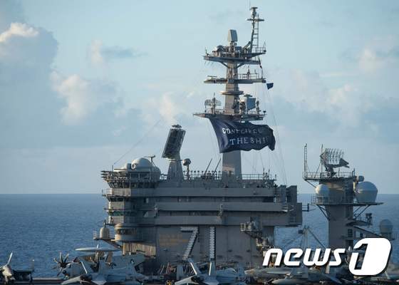 미국 해군 핵추진 항공모함 USS 시어도어 루스벨트호(CVN 71) . © AFP=뉴스1