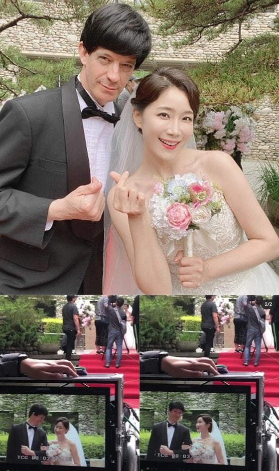 배우 김하영이 극중 다시 한번 결혼식 장면을 찍었다고 밝혔다. 인스타그램 갈무리 © 뉴스1