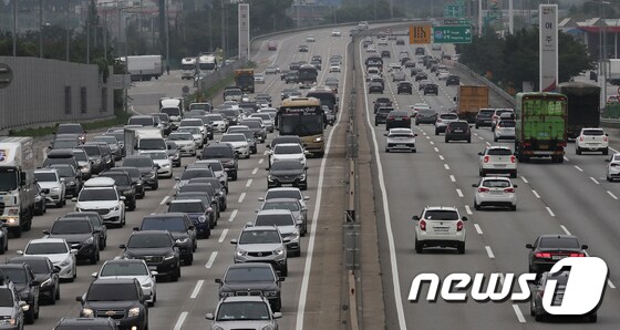 고속도로 정체.(자료사진)© News1 