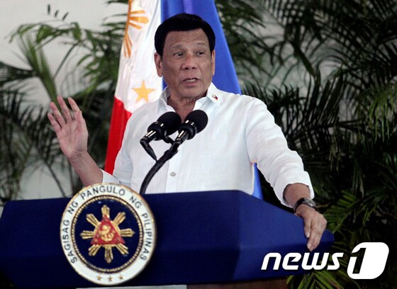  로드리고 두테르테 필리핀 대통령 © 로이터=뉴스1