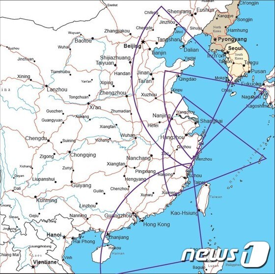 미국의 싱크탱크  랜드연구소가 지난해에 한국과 일본,필리핀  내 동맹국에  SLCR 배치 가능지역을 조사했다.  (랜드연구소) © 뉴스1