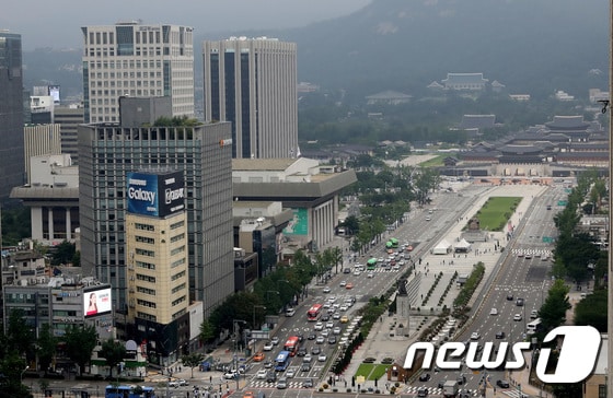 서울 세종대로 광화문광장 모습. 2020.8.14/뉴스1 © News1 이동해 기자