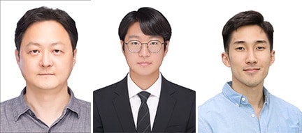 (왼쪽부터) 백세범 교수, 김진우 학사과정, 송민 박사과정© 뉴스1