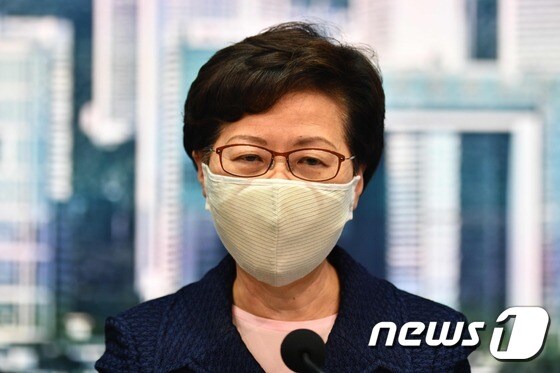 캐리 람 홍콩 행정장관. © AFP=뉴스1