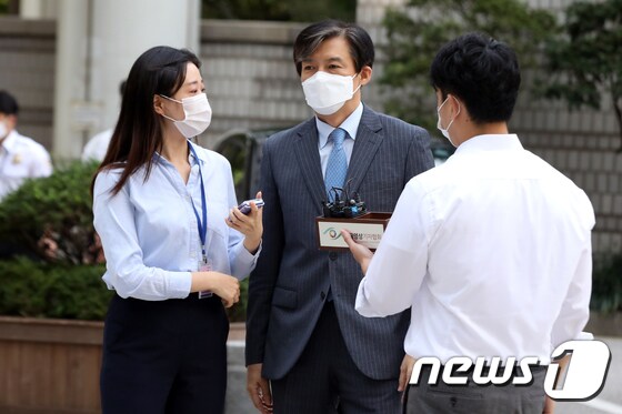 '유재수 감찰무마 혐의'를 받고 있는 조국 전 법무부 장관/뉴스1 © News1 황기선 기자